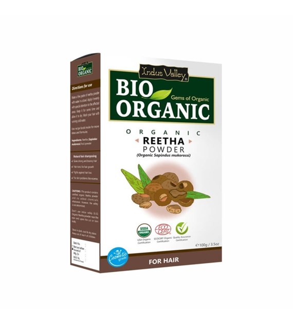 Bio Organic Reetha Fruit Powder, 100g, Indus Valley