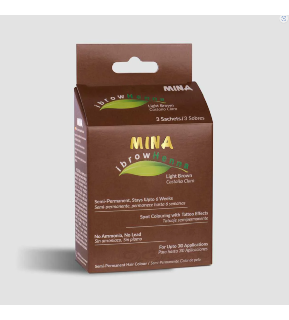 Henna Regular pack Ibrow Light Brown, Mina