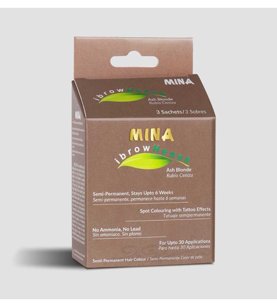 Henna Regular pack Ibrow  Ash Blonde, Mina