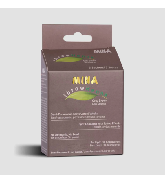 Henna Regular pack Ibrow Grey Brown, Mina