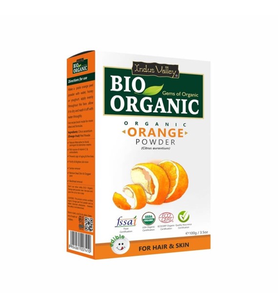 Bio Organic Orange Fruit Peel Powder, Indus Valley