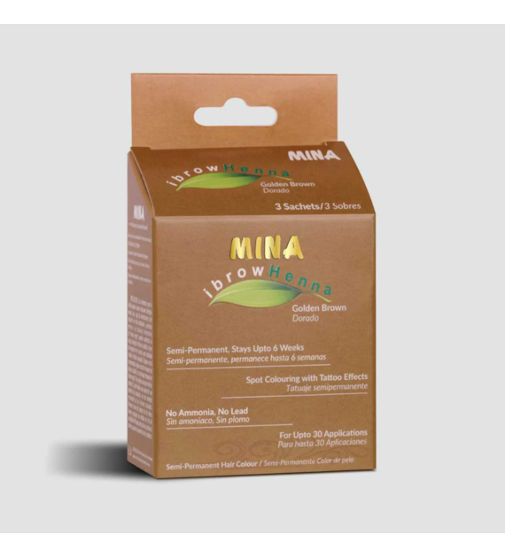 Henna Regular pack Ibrow  Golden Brown, Mina