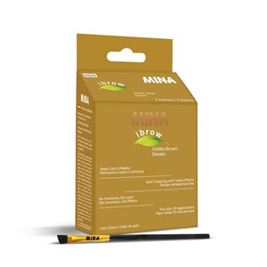 Ibrow Golden brown Coloring and Brush Combo, MINA