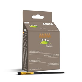 Ibrow Grey brown Coloring and Brush Combo , MINA