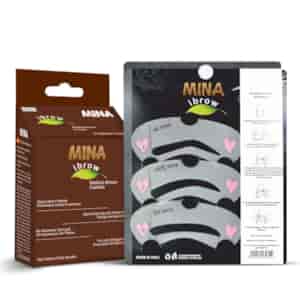 Ibrow Medium brown Coloring and Stencil Kit Combo, Mina