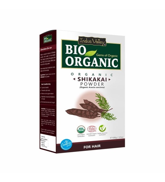 Bio Organic Shikakai Fruit Powder, 100g, Indus Valley