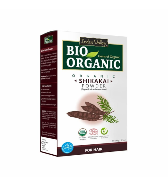 Bio Organic Shikakai Fruit Powder, 100g, Indus Valley