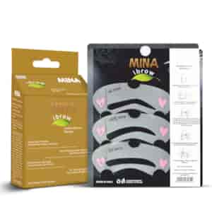 Ibrow Golden Brown Coloring and Stencil Kit Combo, Mina