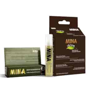 MINA ibrow Dark Brown Tint Kit with Nourishing Oil, Mina