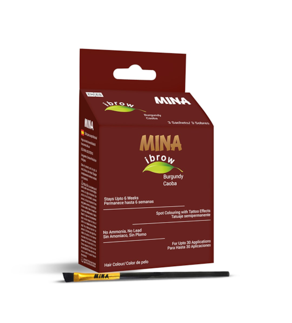Ibrow Burgundy Coloring and Brush Combo, MINA