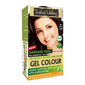 Gel colour  Dark Brown, 3.00, 220g, Indus Valley