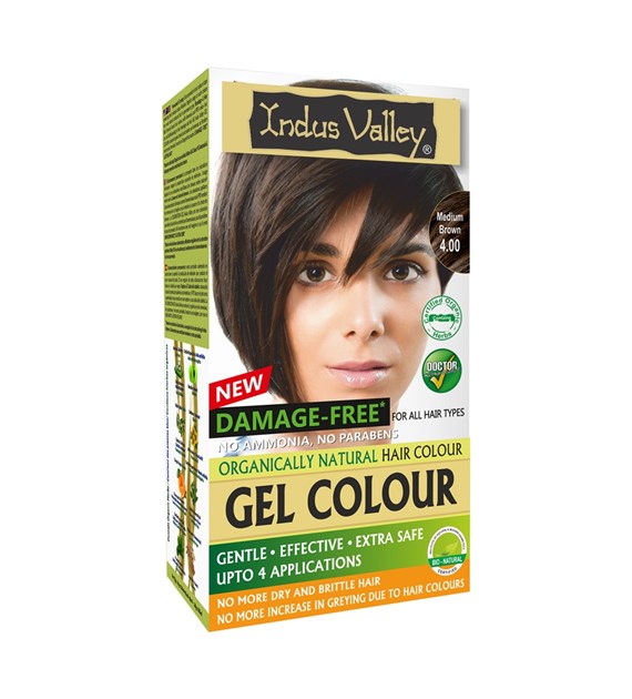 Gel colour Medium Brown, 4.00, 220g, Indus Valley