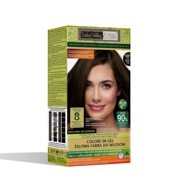Gel colour Medium Brown, 4.00, 220g, Indus Valley