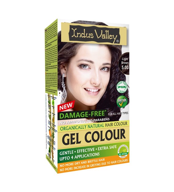 Gel colour Light Brown, 5.00, 220g, Indus Valley