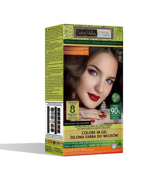 Gel colour Light Brown, 5.00, 220g, Indus Valley