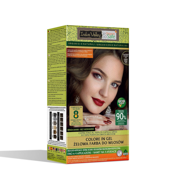 Gel colour Light Brown, 5.00, 220g, Indus Valley