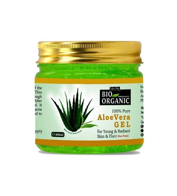 Bio Organic Pure Aloe Vera Gel, 400ml, Indus Valley