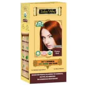 100% Botanieal Hair Colour, Flame Red, 120g, Indus Valley