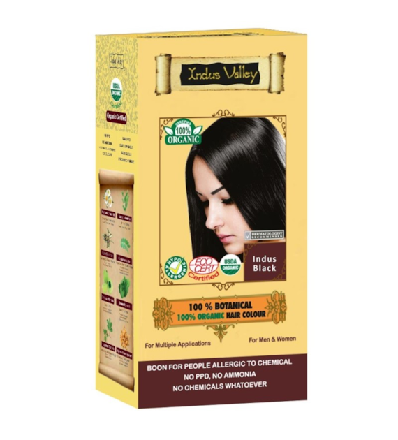 100% Botanieal Hair Colour, Indus Black, 120g, Indus Valley