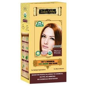 100% Botanieal Hair Colour, Walnut Blonde, 120g, Indus Valley