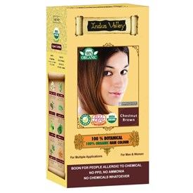 100% Botanieal Hair Colour, Chestnut Brown, 120g, Indus Valley