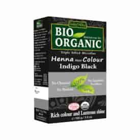 Bio ORGANIC Henna Hair Colour, Indigo Black, 100g, Indus Valley