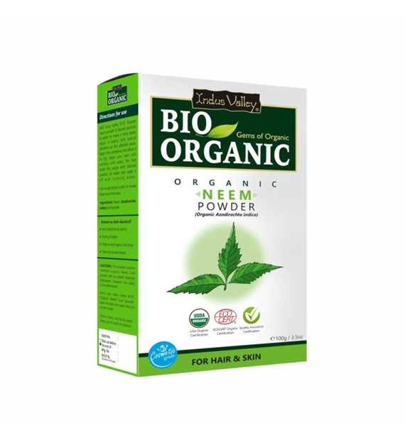 Bio Organic Neem Leaf Powder, 100g, Indus Valley