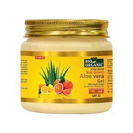 Bio Organic Ultra Repair Sun Guard Aloe Vera Gel With Lemon & Orange, 175ml, Indus Valley