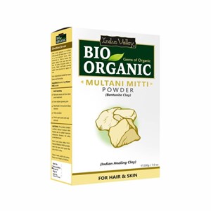 Bio Organic Multani Mitti Powder for Hair and Face Pack, 200g, Indus Valley