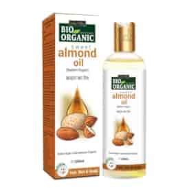 Bio Organic Sweet Almond Oil for Hair and Skin, 200ml, Indus Valley