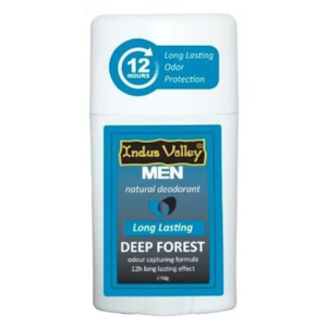 Deep Forest Natural Deodorant Stick for Men, 50g Indus Valley