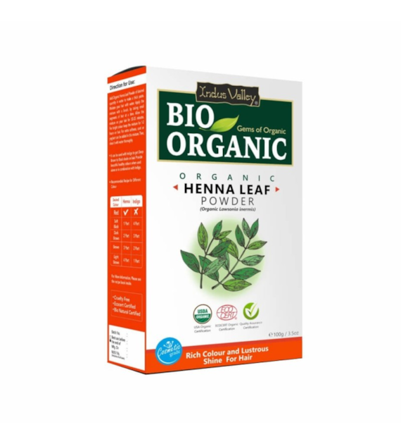 Bio Organic Henna Leaf Powder, 100g, Indus Valley