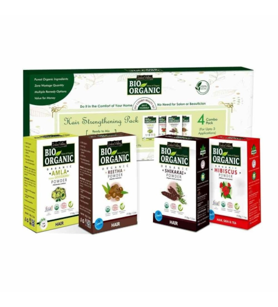 Hair Strengthening Pack DIY Combo Kit, 120g, Indus Valley