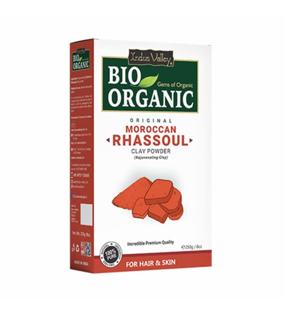 Bio Organic Moroccan Rhassoul Clay Powder, 250 g, Indus Valley