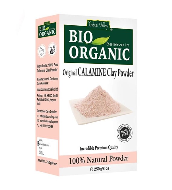 Bio Organic Calamine Clay Powder, 250 g, Indus Valley