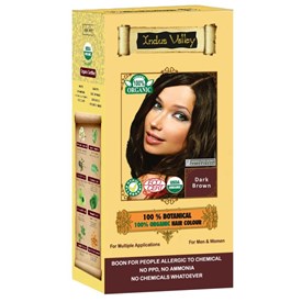 100% Botanieal Hair Colour Dark Brown, 120g, Indus Valley