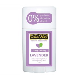 Lavender Natural Deodorant Stick, 50g, Indus Valley