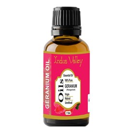 Geranium essential Oil, 15 ml, Indus Valley