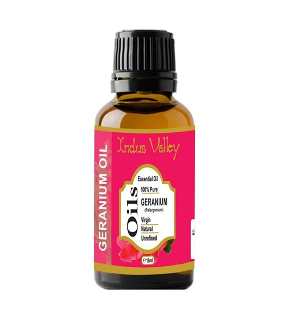 Geranium essential Oil, 15 ml, Indus Valley