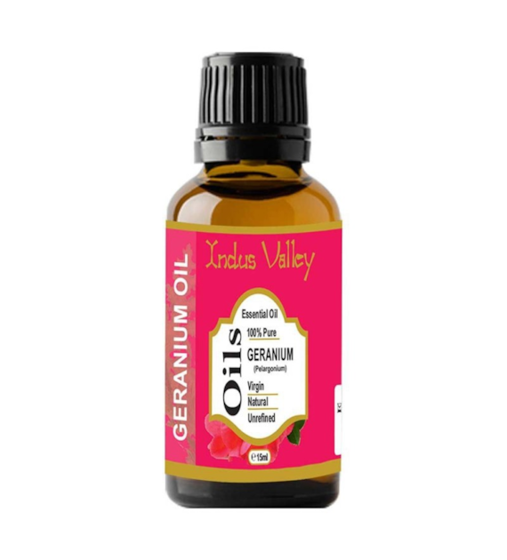 Geranium essential Oil, 15 ml, Indus Valley