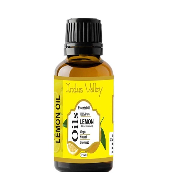 Lemon essential oil, 15 ml, Indus Valley