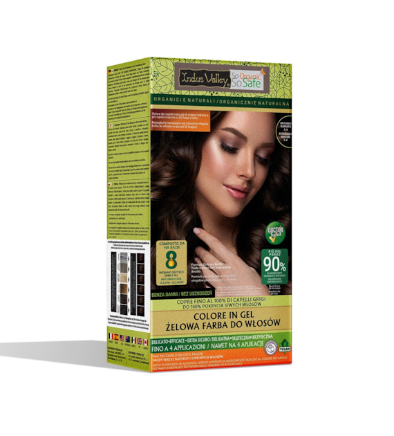 Gel colour Copper Mahogany, 5.40, 220g, Indus Valley