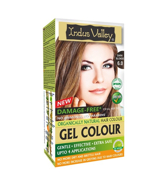 Gel colour Dark Blonde, 6.00, 220g, Indus Valley