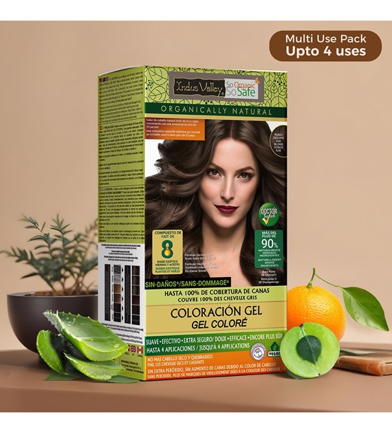 Gel colour Dark Blonde, 6.00, 220g, Indus Valley