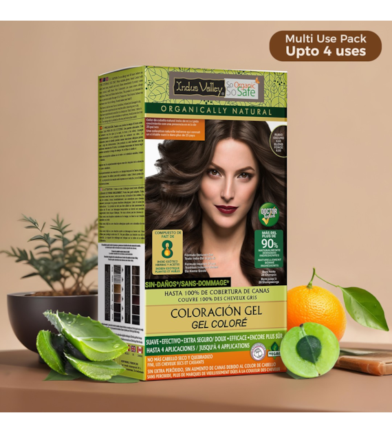 Gel colour Dark Blonde, 6.00, 220g, Indus Valley