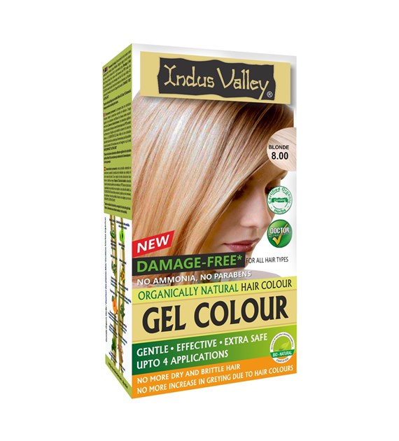 Gel colour Blonde, 8.00, 220g, Indus Valley