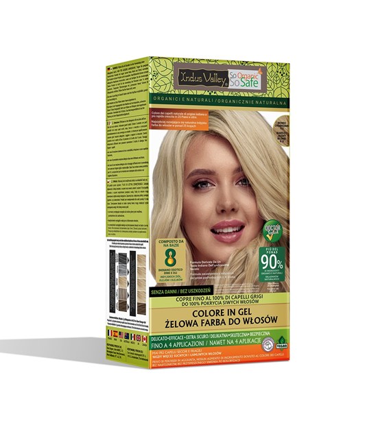 Gel colour Very Bright Blonde 9.00, 220g, Indus Valley
