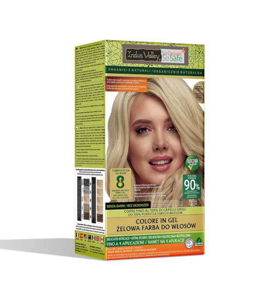 Gel colour Very Bright Blonde 9.00, 220g, Indus Valley