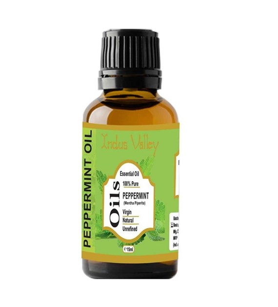 Peppermint Essential Oil, 15ml, Indus Valley