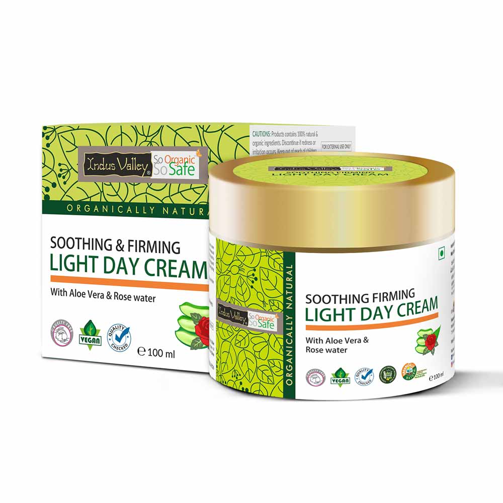 Soothing & Firming Light Day Cream, 100 ml, Indus Valley